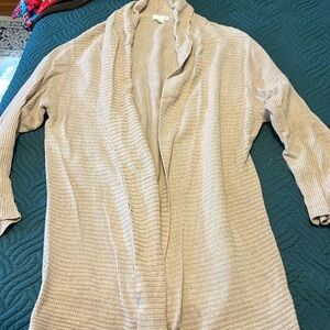J. Jill Tan Cardigan Size Medium